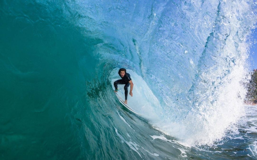 Surfing in Uluwatu